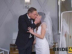 Bride4k's seductive bride can't wait to get married and fuck him